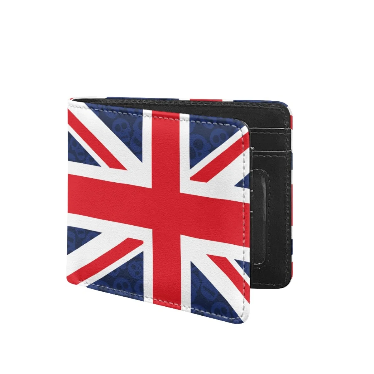 

Кошелек мужской классический с принтом британского флага, дизайнерский складной бумажник с несколькими отделениями для карт и мелочей