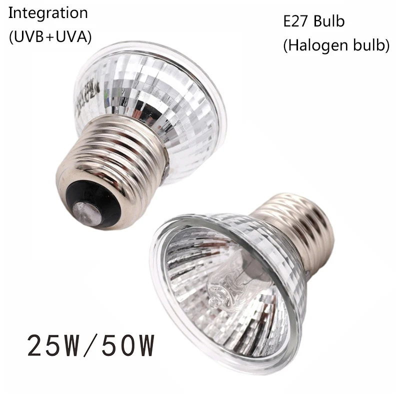 

1Pcs UVA UVB Reptile Lamp Turtle Basking UV Light Bulbs Heating Lamp Amphibians Lizards Temperature Control 25W50W75W