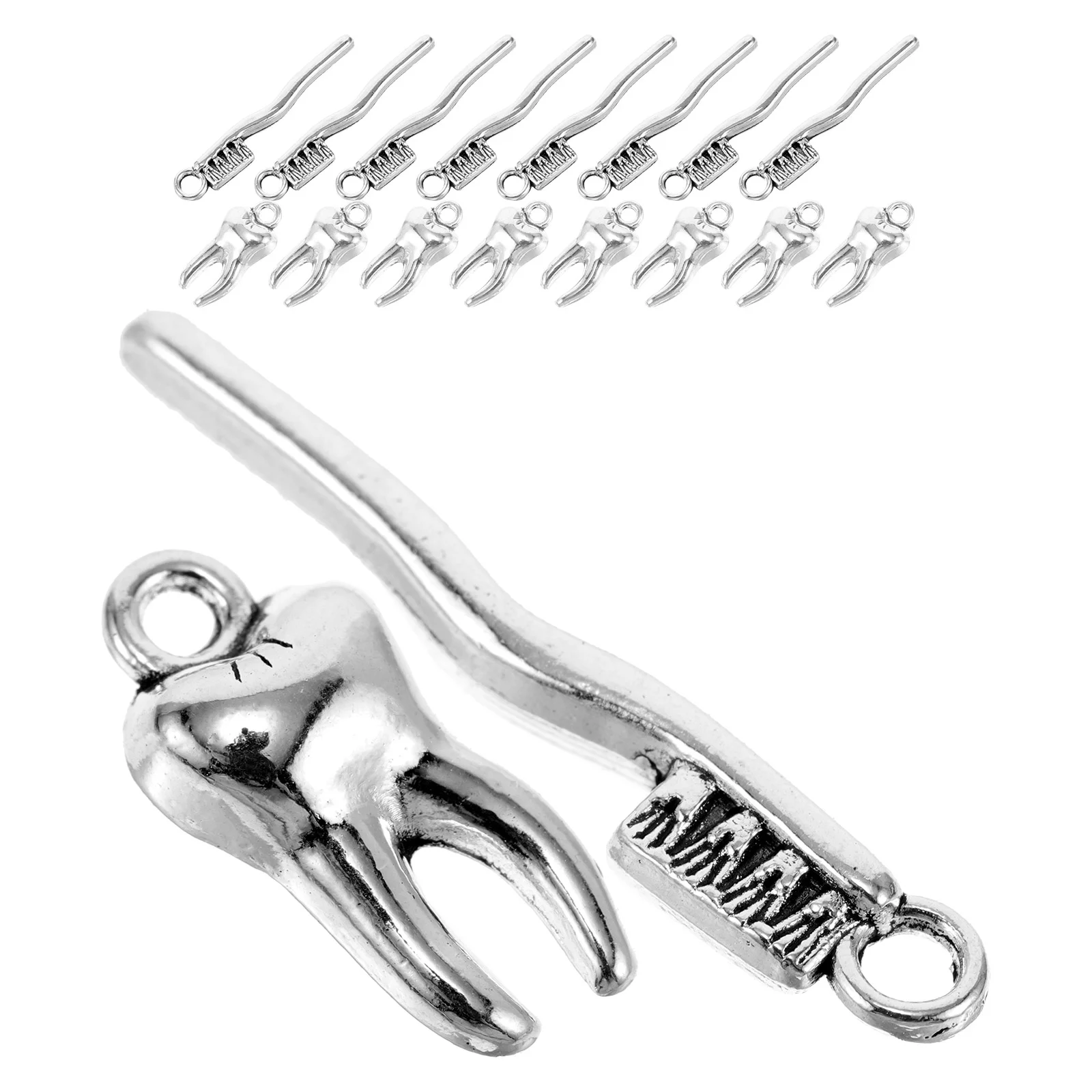 20 шт. кулон-зуб колье ожерелье ювелирные изделия подвески металлические объемные