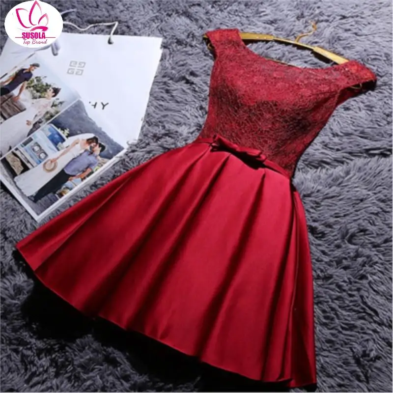 

Женское вечернее платье с круглым вырезом, кружевное атласное платье с бантом для подружки невесты, свадьбы