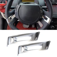 abs chrome steering wheel cover stickers car trim sticker for citroen c4 classic 2012 2016 suitbale for 1 6mt 1 6at 2 0mt 2 0at