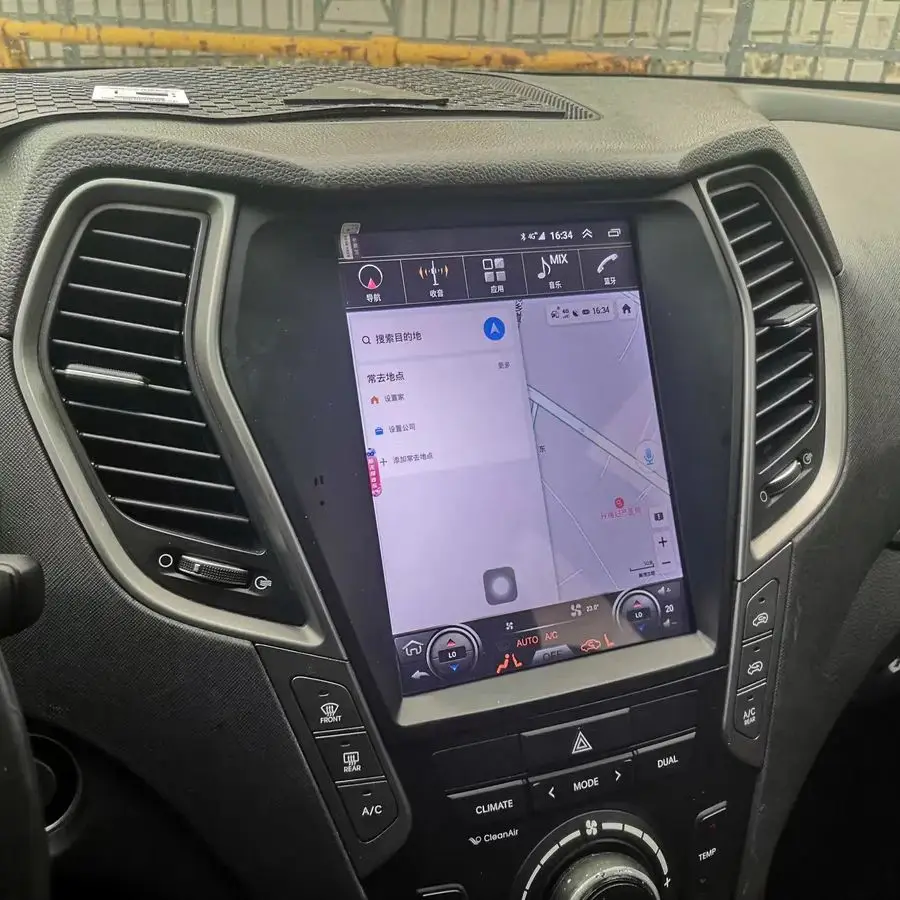 Автомобильное радио Tesla с экраном Android для Hyundai Santa Fe IX45 2012 2013 2014-2017 мультимедийный