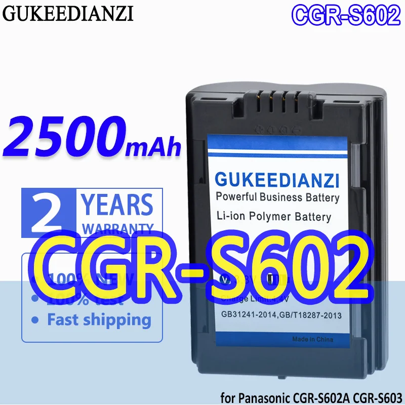 

Bateria 2500mAh High Capacity Battery For Panasonic CGR-S602A CGR-S603 DMW-BL14 Lumix DMC-L1 DMC-LC40 DMC-LC5 Replace Battery