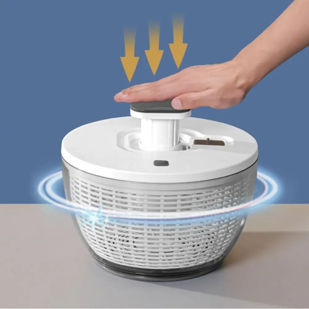 

New Large Practical Drying Salad Colander Salad Leaf Spinner Plastic Bowl Dryer Lettuce Veg Drainer