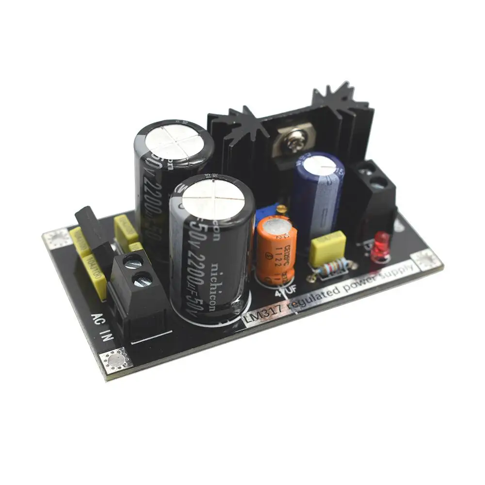 

Регулируемая плата питания LM317, регулируемый линейный регулятор переменного тока в постоянный