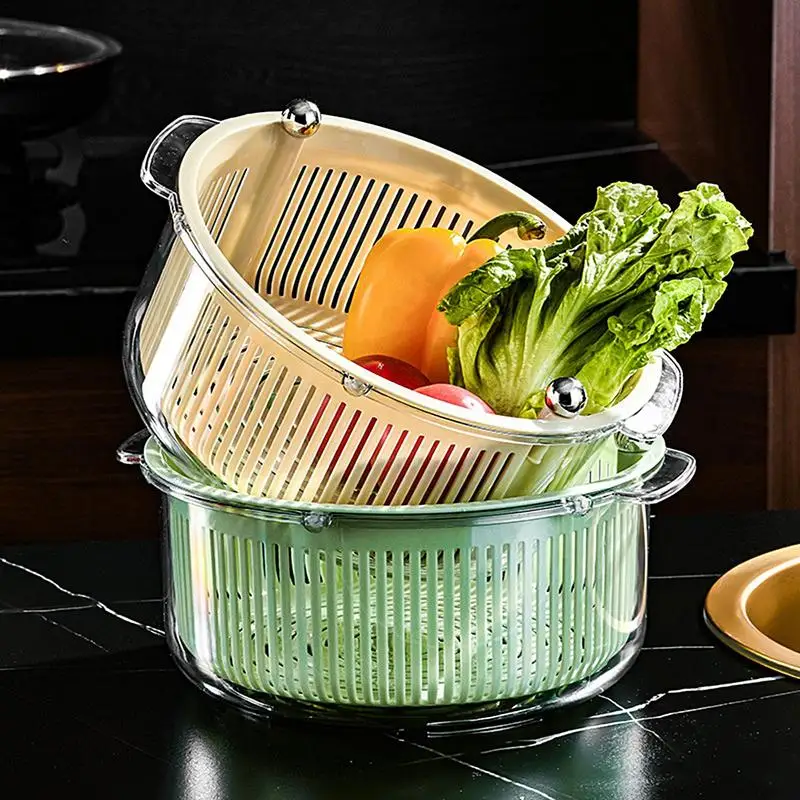 

Strainers And Colanders Round Folding Vegetable And Fruits Washing Drain Basket Colander Strainer Drain Basket With Handles