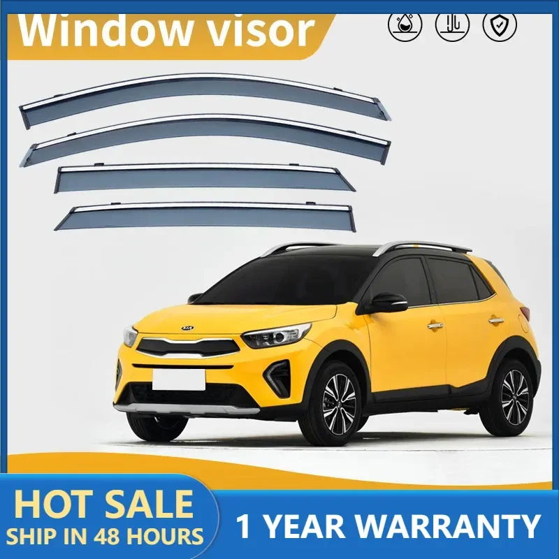 Фото Для KIA Stonic KX1 YB 2018+ козырек на окно автомобиля, тент, навесы на лобовое стекло, боковое окно, козырек от дождя, автоаксессуары, автомобильный Стайлинг №1