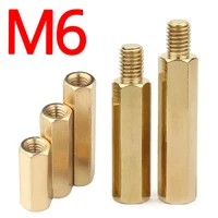 m6 copper spacer hex column boards rack stud metric hexagon threaded pillar pcb brass standoff bolt screw for pc motherboard