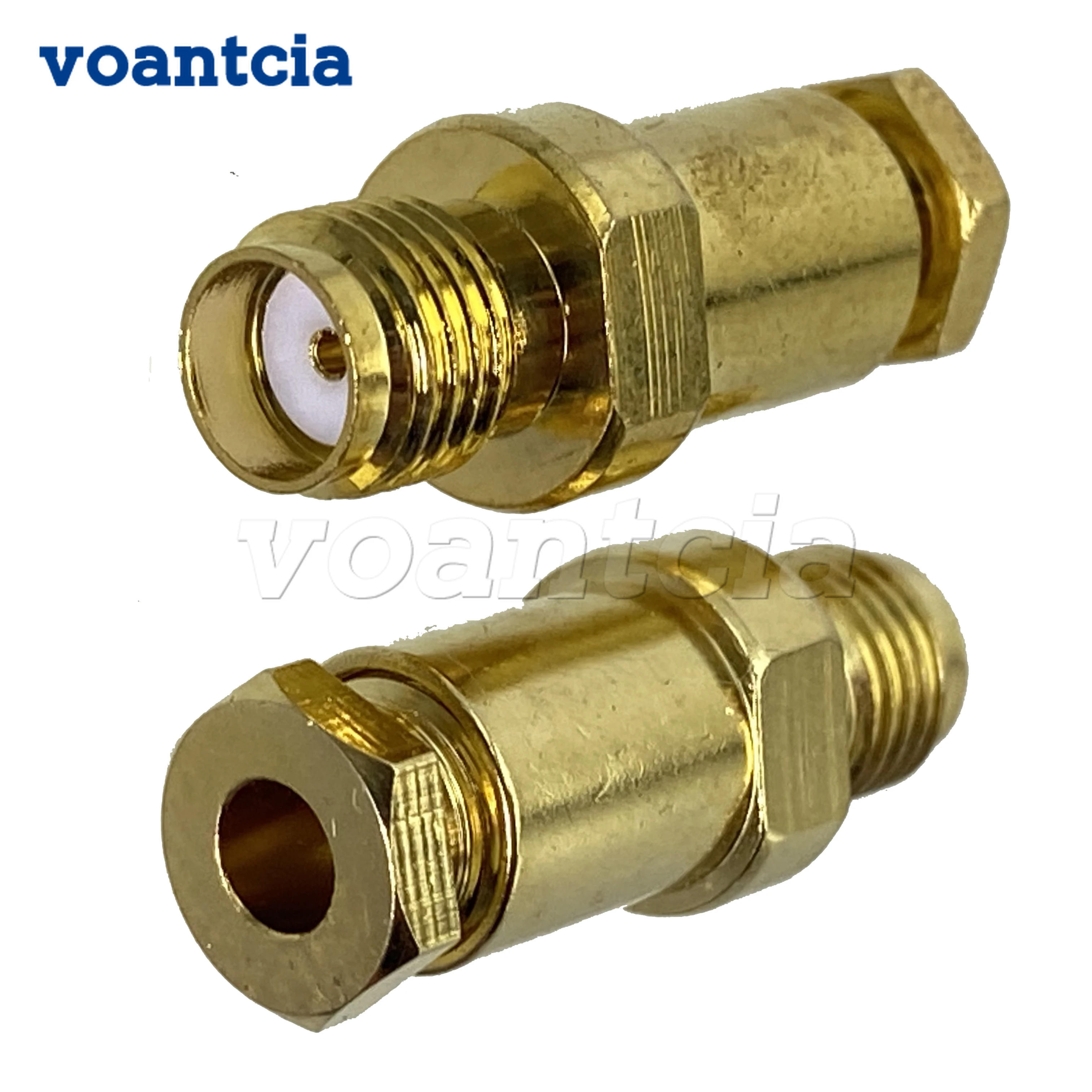 

10pcs Connector SMA Female Jack Clamp RG316 RG174 LMR100 RF Coaxial Adapter Straight 50ohm Wire Terminal New