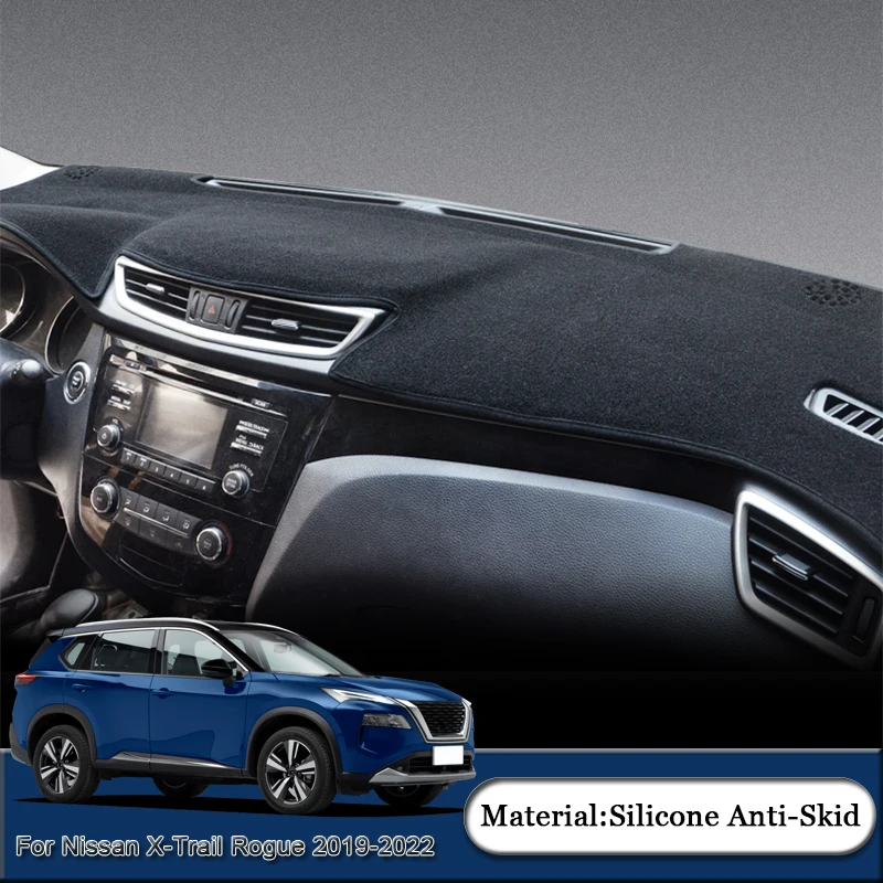 

Car Styling For Nissan X-Trail Rogue 2019-2022 Auto Dashboard Protective Mat Shade Cushion Pad Rose Carpet Mat Cover Accessories