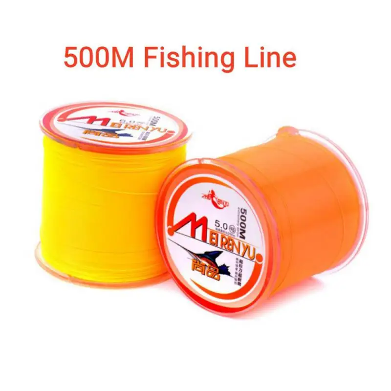 

Износостойкая нейлоновая рыболовная леска 500 м, японская однонитевая леска для морской рыбалки, катушка для катушки, рыболовные снасти, акс...
