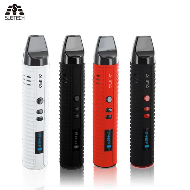 

Original Flowermate Aura Dry Herb Vaporizer Pen Kit LED Screen 2600mAh Battery TC Ceramic Chamber Herbal Electronic cigarette