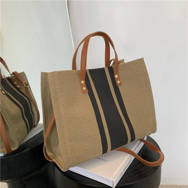 

Female Shoulder Bag Shopper Totes Bolsas Quality Lady Beach Fashion Soft Simple Korean Canvas Crossbody Bags Woman Handbags 2023