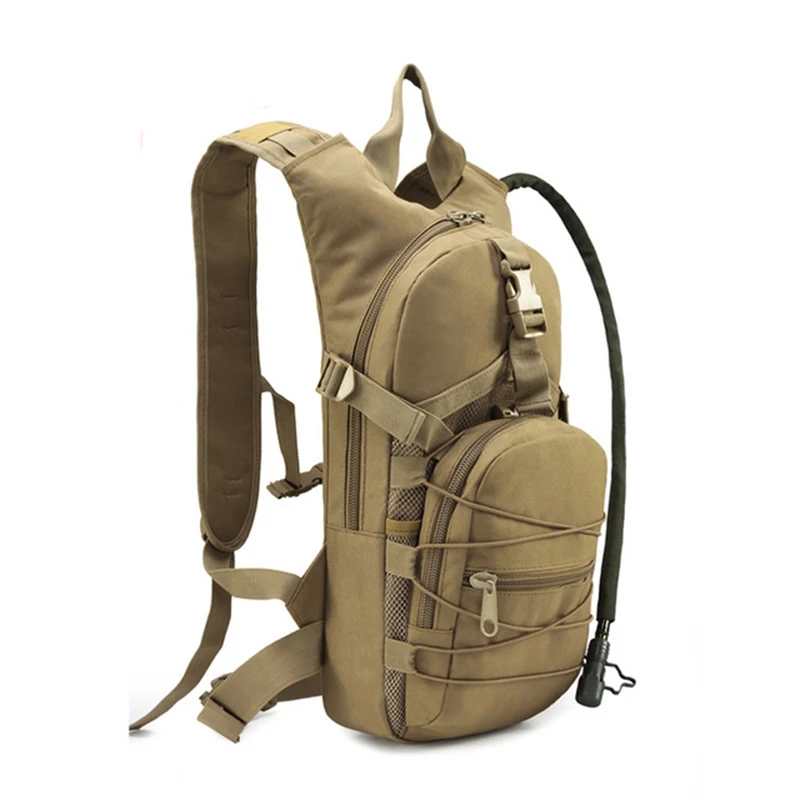 Lightweight Tactical Backpack Water Bag Camel Survival Backpack Hiking Hydration Military Pouch Rucksack Camping Bicycle Daypack