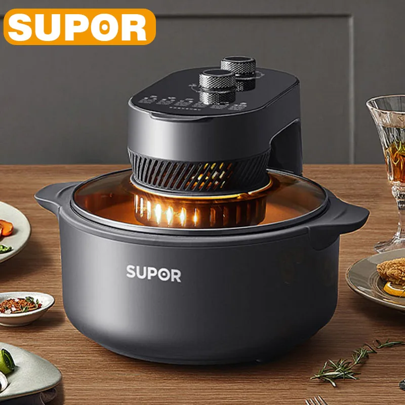 

SUPOR 5L Air Fryer Without Oil Smart Oven Electric Deep Airfryer Cooker French Fries Chicken Fryer Visualization Glass Cover