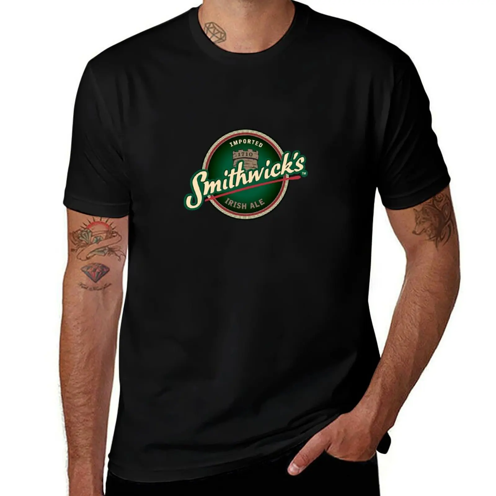 Фото Футболка Smithwick Beer с абстрактным принтом №1