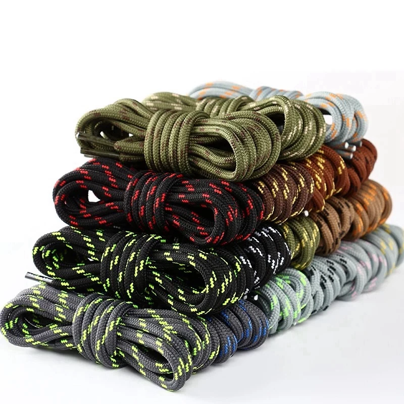 1 Pair High Density Weaving Shoe Laces Round Fine Texture Shoelaces Outdoor Leisure Sneakers Boot Shoelace 100/120/140/160CM