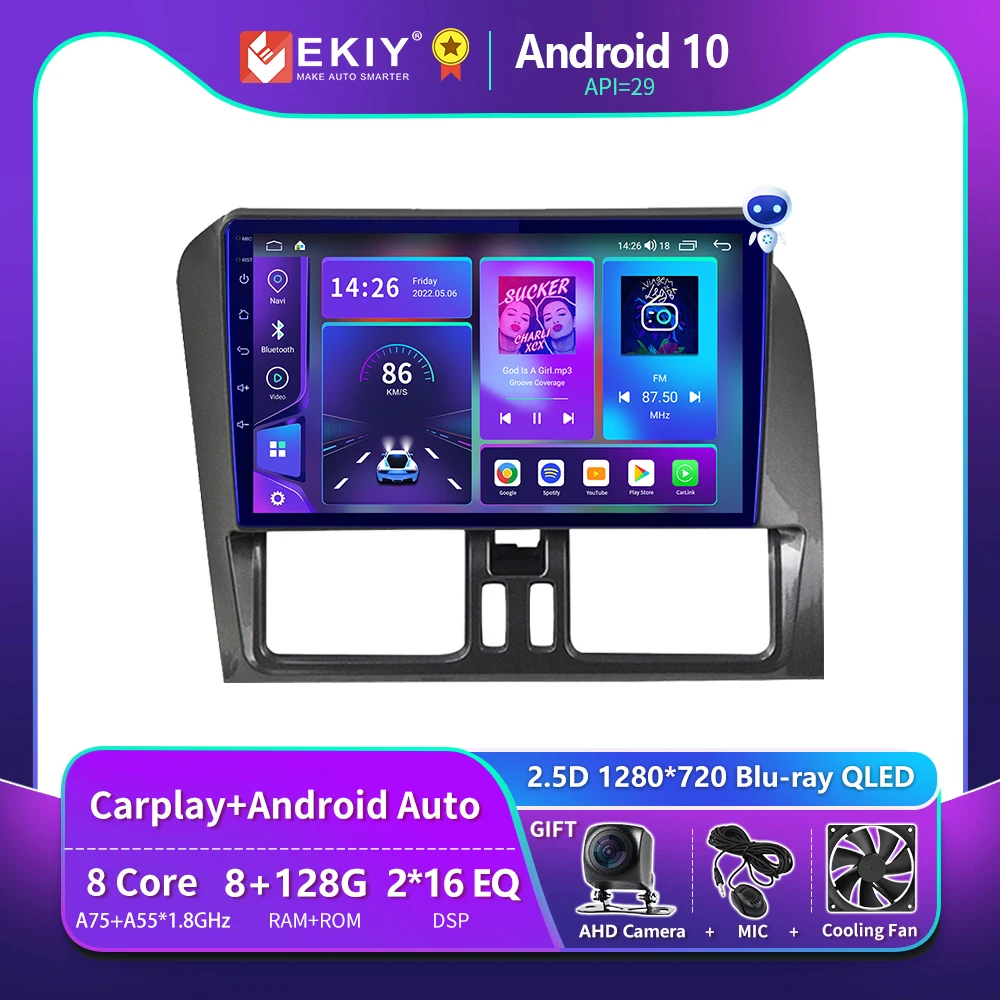 

EKIY T900 DSP Autoradio 2 Din Android 10 For Volvo XC60 2009 - 2012 Car Radio Multimedia Video Player Navigation GPS Stereo DVD