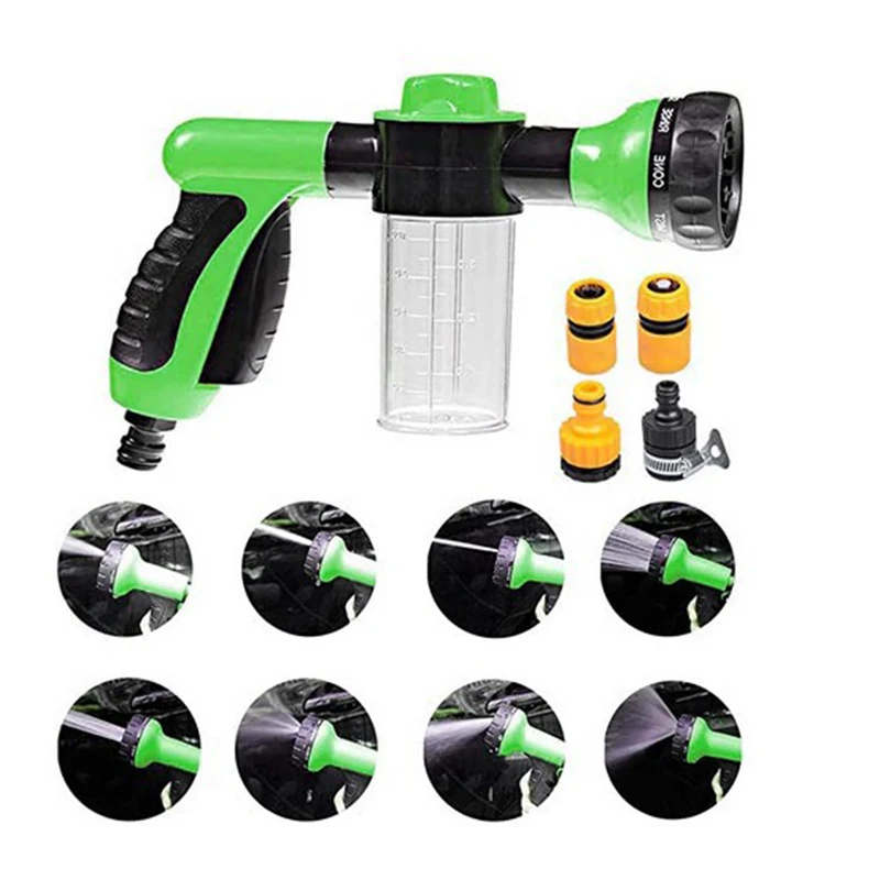 

High Pressure Squirt Water Gun Hose Nozzle Car Washer Garden Watering Jet Spray Sprinkler Foam Lance Automobiles Cleaning Tool