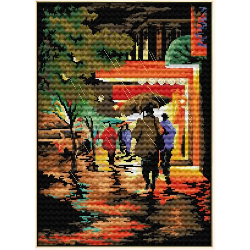 

Набор для вышивки «сделай сам», Набор для вышивки крестиком 11CT, 3 нити, 16, 5 х22 дюйма