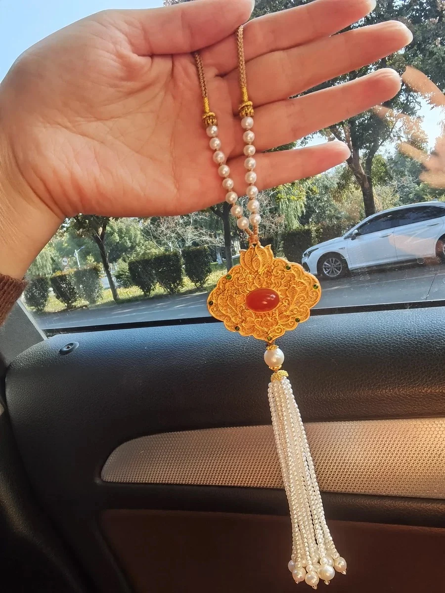 DIY кисточка из натурального жемчуга водный жемчуг ручной работы нагрудная корона