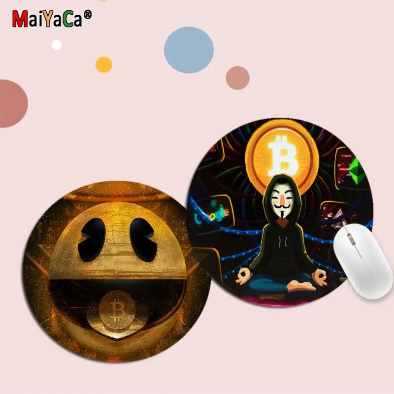 

Bitcoin INS Tide Round Office Computer Desk Mat Table Keyboard Big Mouse Pad Laptop Cushion Non-slip Deskpad Home Decor