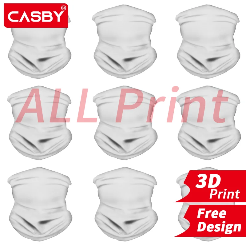 Unisex Solid Ring Scarf Luxury Neckerchief Chirdren Ourdoor Ski Face Mask 3D Print Custom Logo All Print Design DIY Free Design