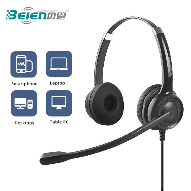 

CS12 Wired Headset,Noise Cancelling Headphone With Controller,Connect PC/Mobile Phone/Telephone/Call Center,Earphone of Operator