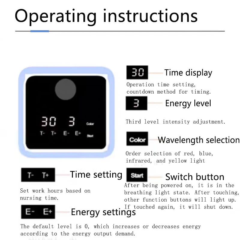 Большой фотометр красный и синий фототерапевтический прибор для ремонта