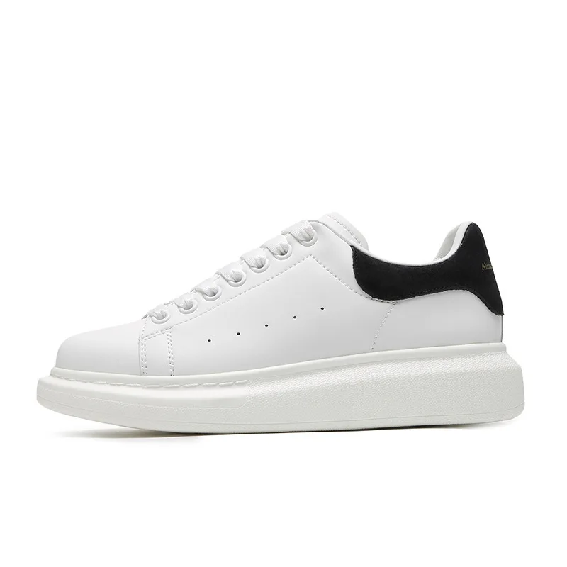 

Fashion White Men Women Shoes with Heel Letter Leather Leisure Spring Autumn Winter Board Shoes Sneakers for Men and Women