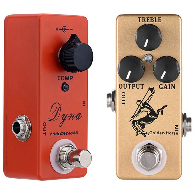 

Mosky 2Pcs Full Metal Shell True Bypass Guitar Parts - Overdrive Guitar Pedal & Dyna Compressor Guitar Effect Pedal