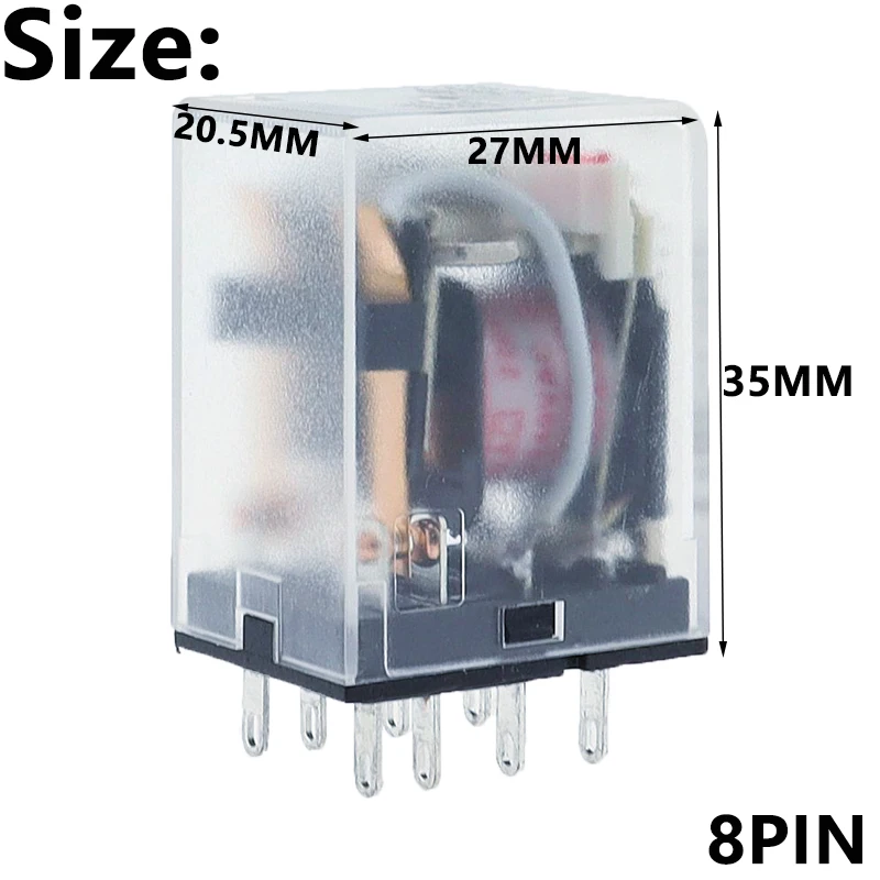 5 шт. промежуточное реле HH52P MY2NJ катушка общего назначения DPDT мини