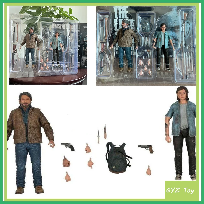 

Original Neca Joel Ellie The Last Of Us Part With Bow Figure Set Model Toy Joint Movable Doll Bookshelf Decor Kids Birthday Gift