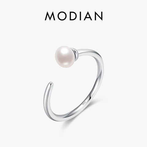Кольцо Modian из серебра с жемчугом