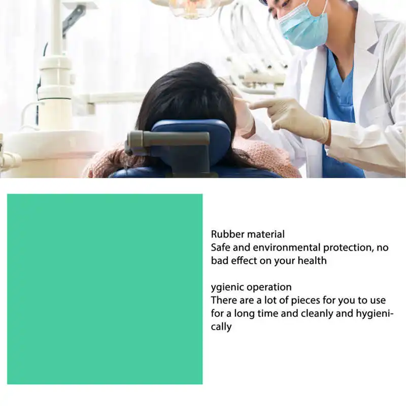 Портативная зеленая Гибкая прочная Стоматологическая резина для фиксации зубов