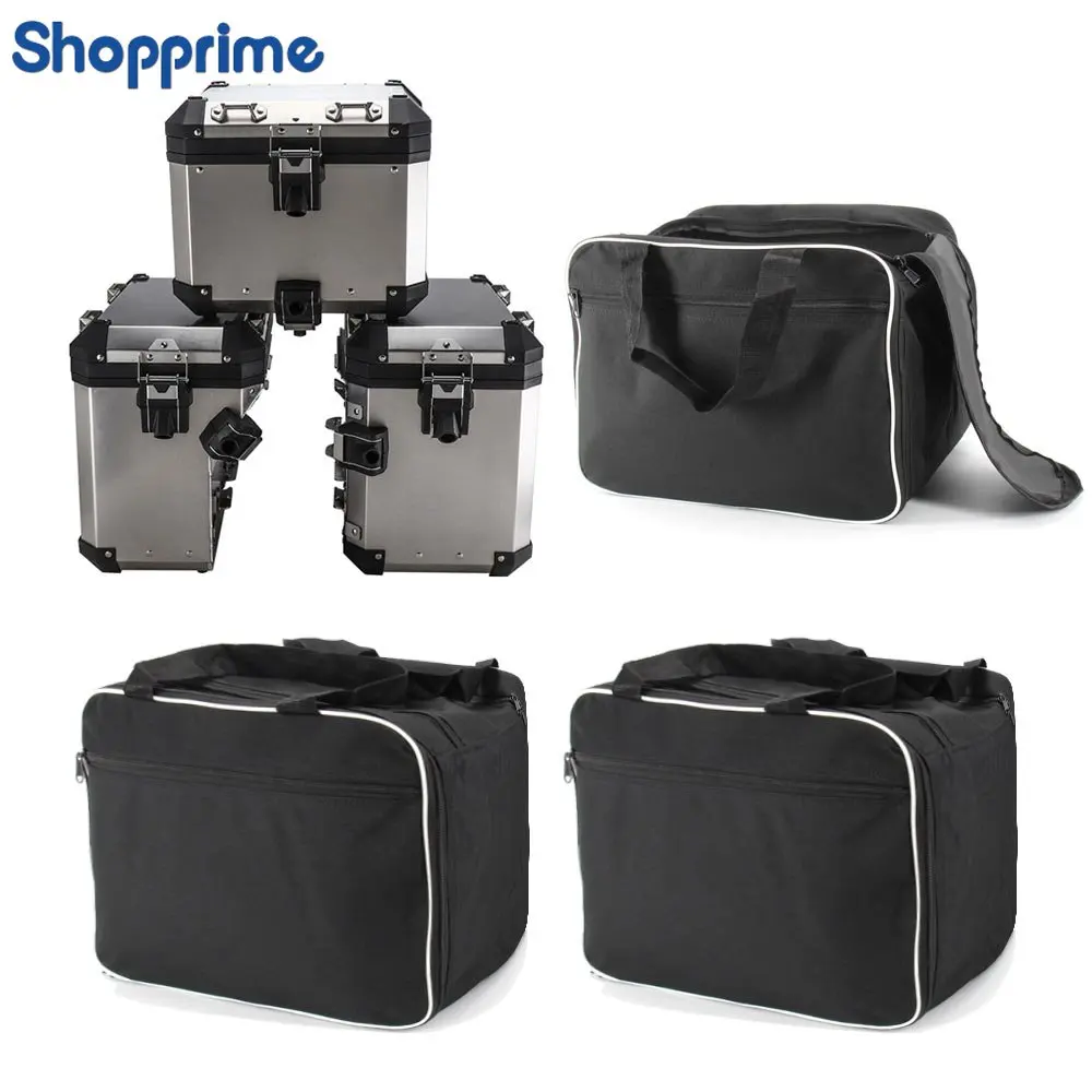 

For BMW R1200GS Adv Black Inner Bags R 1200 GS adventure WATER-COOLED 2013-2017 Motorcycle Luggage Bags