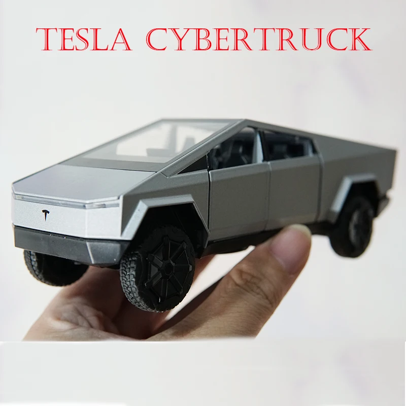 Модель автомобиля Tesla Cybertruck из сплава в масштабе 1:32 литые автомобили игрушечные
