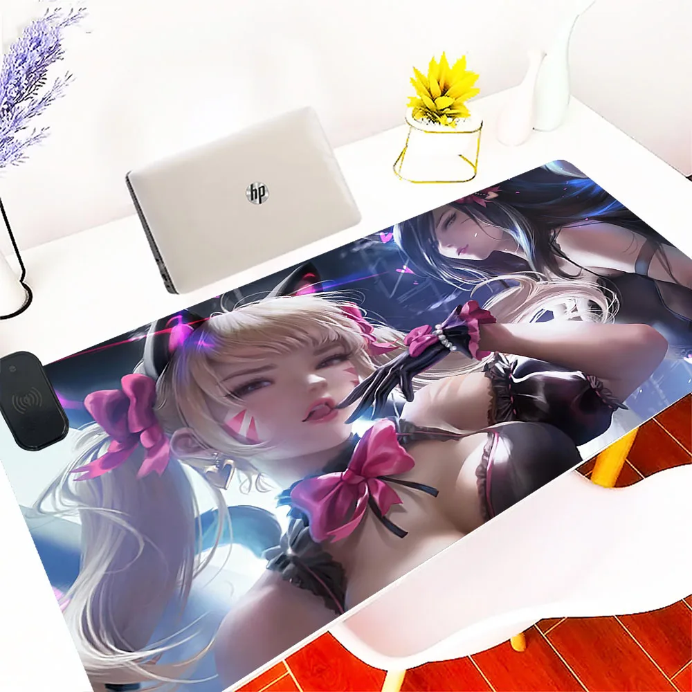 

Беспроводное зарядное устройство MRGLZY, резиновый коврик для мыши с закругленными краями, Настольный коврик для мыши, симпатичный Офисный Компьютерный коврик, коврик для клавиатуры и мыши