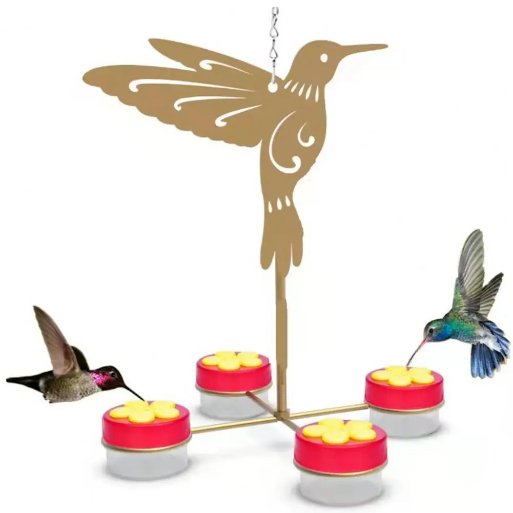 

Bird Feeder Creative Metal Flower Stakes Beautiful Pink Coneflower Bird Seed-Tray Outdoor Garden Backyard Decoration Accessories