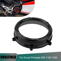 for ducati racing clear clutch cap motorcycle black engine side cover protector guard waterproof 959 1199 1299 panigale r corse