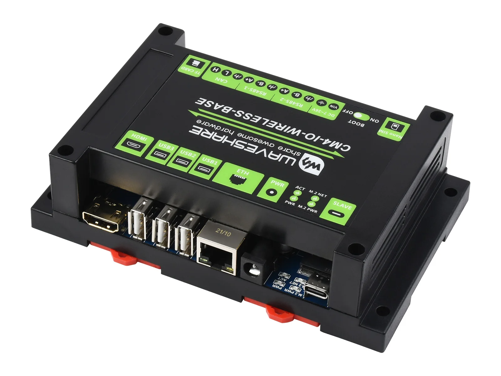 Фото Модуль беспроводного расширения Waveshare Industrial IoT, поддержка 4G/5G/LoRa, несколько интерфейсов, для вычислительного модуля Raspberry Pi 4 №4
