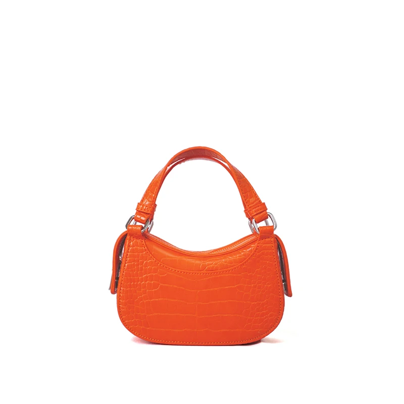 

Crescent Handbag Fashion Crocodile Pattern Women's Bag High Quality One Shoulder Bag Messenger Bags for Women Solid Color Purse