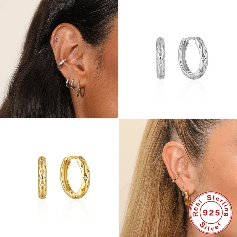 

Sterling Silver 925 Light Luxury XINGX Earclip Earrings Earrings Women'S High-Grade Cross-Border Special-Interest Design Earring