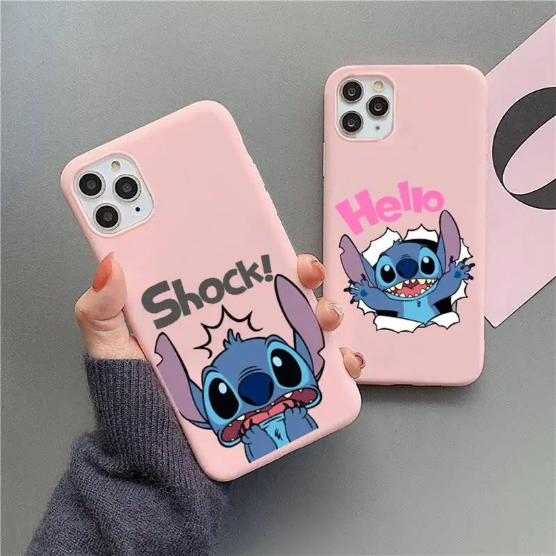 

Lilo & Stitch Phone Case For IPhone 11 12 13 14 Pro Max 7 8 Plus XS XR 12mini Se 2020 Candy Case