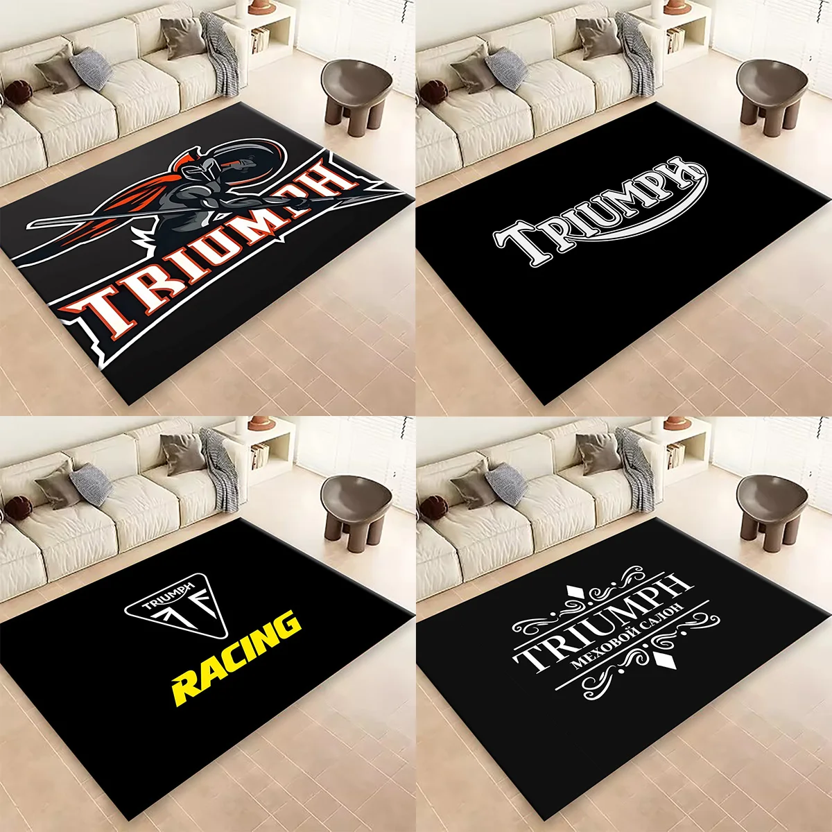 Фото T-Triumph ковер с моторным принтом, нескользящие многофункциональные ковры, коврики для гостиной, коврик для входа, домашний декор для кухни, прихожей №1