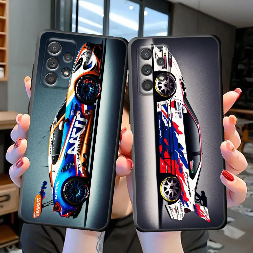

Sport Car Cycle Racing Vehicle Phone Case For Samsung Galaxy S23 S22 S21 S20 Fe Ultra S10 S10e S9 Plus Lite 5G Black Cover Funda