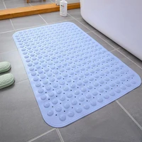1Pcs Self-Priming Silicone Bathroom Mats PVC Rectangle Bath Artifact Foot Massage Cushion Sole Non-slip Shower Room Carpet