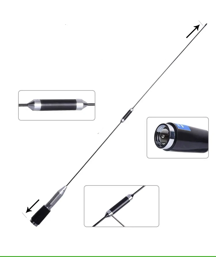 Двухдиапазонная Любительская Мобильная радиоантенна 144 430M UHF 435MHz VHF 145M band whip aerial