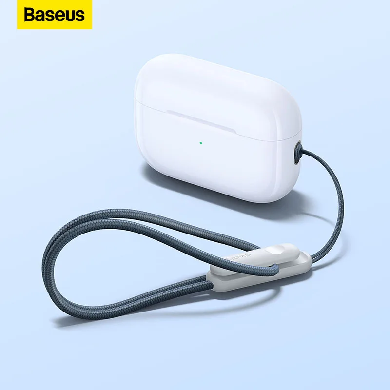 

Шнурок для наушников Baseus для AirPods Pro, портативные наушники-вкладыши с защитой от потери, прочный нейлоновый ремешок, плетеный шнур для Air Pods