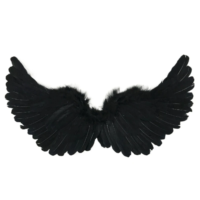 

Angel Wings Feather Wings for w/ Elastic Straps Halloween Costume Wing Cosplay P